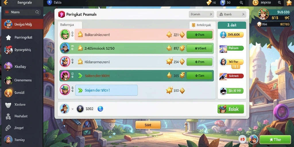 megapetir - Screenshot dari mode tantangan dengan berbagai rintangan menarik.