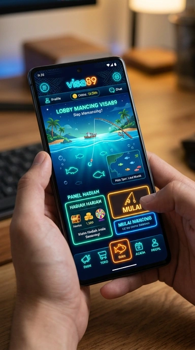 Layar utama visa89 — antarmuka bersih setelah instalasi